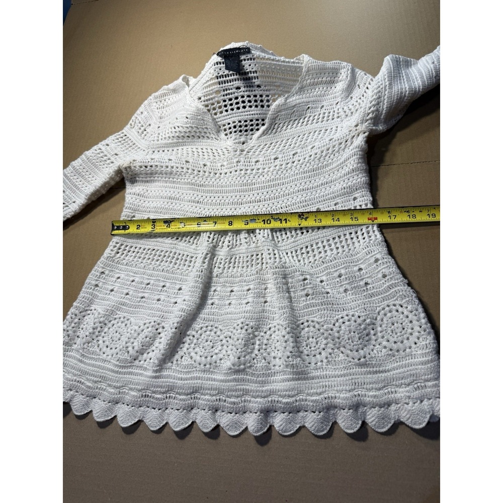 Vintage Y2K ‎ Crochet beach Cover Up Dress  Beach Boho Festival Size Large - Picture 4 of 10